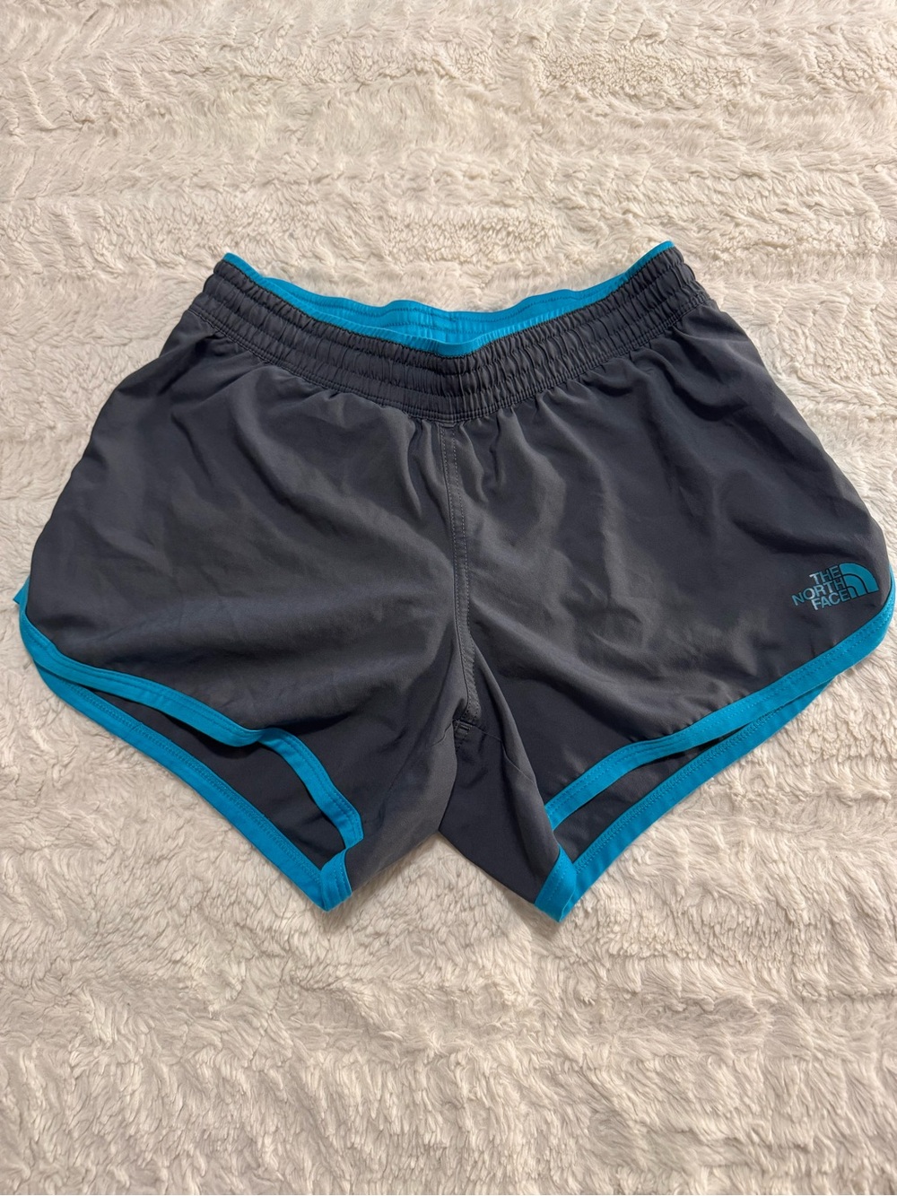 The North Face Gray & Teal Running Shorts Women’s XS Gorpcore Activewear